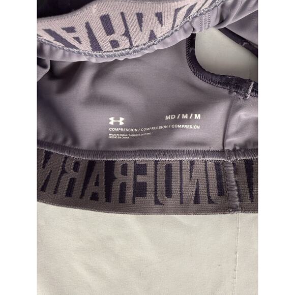 Under Armour Mid Compression Sports Bra Purple Camo size Medium - Picture 4 of 4